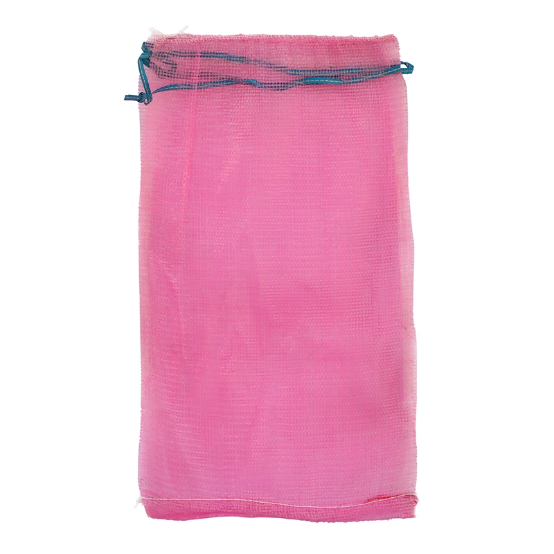 China SGS CE FDA Supplier Drawstring Packaging 50lb 30kg 50kg Onion Potato Tomato Vegetable/Fruit/Firewood/Seafood Plastic Packing PP Leno Net Mesh Bag